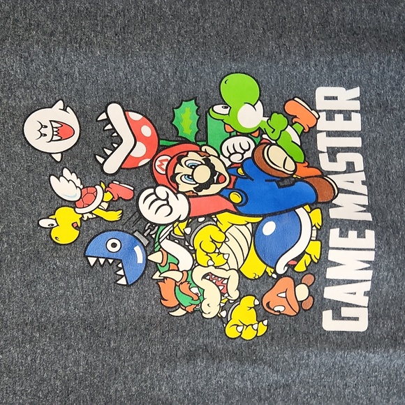 Nintendo Super Mario Gray T-Shirt - Picture 2 of 4